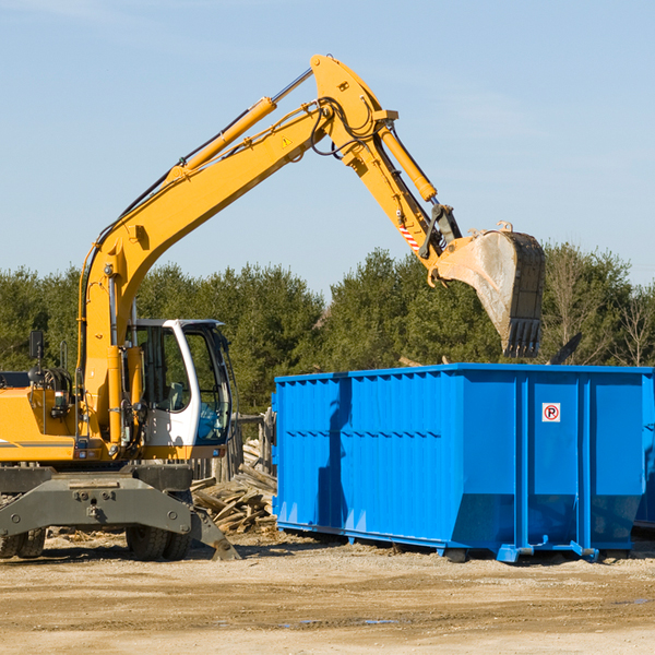 what happens if the residential dumpster is damaged or stolen during rental in Oliver County ND